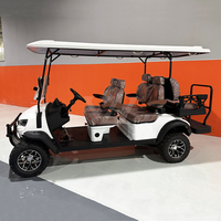 Voiturette de golf électrique tout-terrain rapide 4x4 70 mph avec volant, importée, avec portes