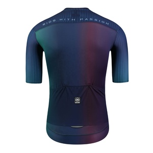 Venta al por mayor de ropa deportiva Aurora <span class=keywords><strong>azul</strong></span> carrera de bicicleta <span class=keywords><strong>ciclismo</strong></span> Jersey hombre Jersey - Product Image 2