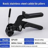 Alicates de Acero Inoxidable de Alta Resistencia para Bridas Metálicas, Herramienta de Tensión y Fijación con Cortador Automático, Pistola para Bridas de 4.6-12mm, Venta al por Mayor