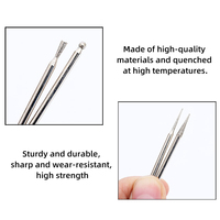 Lot de 30 fraises diamantées à tige Dremel, meuleuse électrique, accessoires électriques, foret à ongles abrasif, outil rotatif 3mm