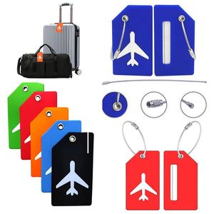 Customgift Custom Blank Silicone PVC Engravable Luggage <b>Name</b> <b>Plate</b> Metal Luggage Tags - Product Image 1