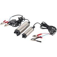 Pompe à huile électrique submersible portable 12V DC en acier inoxydable 0,5 CV OEM pour transfert de carburant diesel et d'eau avec pinces de batterie