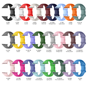 <span class=keywords><strong>Cinturino</strong></span> per orologio <span class=keywords><strong>Apple</strong></span> <span class=keywords><strong>Watch</strong></span> serie 9 8 7 <span class=keywords><strong>6</strong></span> in Silicone colorato Sport Smart <span class=keywords><strong>Watch</strong></span> <span class=keywords><strong>cinturino</strong></span> morbido e resistente per gli uomini delle donne - Product Image 3