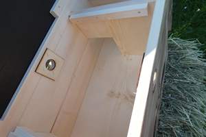 <span class=keywords><strong>Maison</strong></span> d'alimentation <span class=keywords><strong>hérisson</strong></span> avec rabat à rat, résistant à l'hiver, 2 entrées pour l'extérieur, <span class=keywords><strong>maison</strong></span> de <span class=keywords><strong>hérisson</strong></span>, 80*40*32cm, bois d'épicéa - Product Image 6