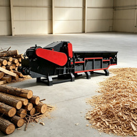 Broyeur de bois électrique diesel en option, déchiqueteuse de bois portable à tambour, capacité 8t/h, pour ferme autonome et branches sauvages