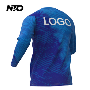 Lichtgewicht Sneldrogend Fietspak Voor Heren Ademend Mountainbike-T-Shirt Met Lange Mouwen Motorfiets Vochtafvoerende Persp - Product Image 6