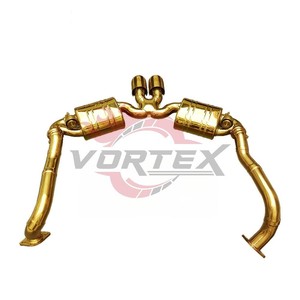 Escape Valvetronic Vortex Chapado en Oro SS304 para Porsche 981 Boxster Cayman 2.7 3.4 2013-2015, Silenciador de Alto Rendimiento para Carreras - Product Image 4