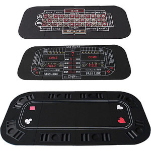 <span class=keywords><strong>Tapis</strong></span> de casino pliant 5 en 1 personnalisé <span class=keywords><strong>Tapis</strong></span> de table de <span class=keywords><strong>poker</strong></span> carré Texas Hold'em avec porte-gobelet/jeton de <span class=keywords><strong>poker</strong></span> en plastique - Product Image 1
