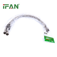 IFAN Cuisine Mélangeur D'eau Robinet Flexible Plomberie En Acier Inoxydable Tressé Tuyau De Douche
