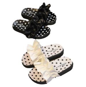 Wholesale Children's <b>Slippers</b> for Summer Girl Indoor Home Anti Fashion Outdoor Bow Dot Cool <b>Slippers</b> for Kids - Product Image 1
