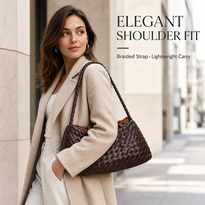 <span class=keywords><strong>Bolso</strong></span> de Mano de Piel Sintética para Mujer, Tejido, con Cordón, para Llevar al Hombro o Cruzado, con Logotipo Personalizado, <span class=keywords><strong>Bolso</strong></span> Tote de Moda, Duradero, Portátil e Impermeable - Product Image 3