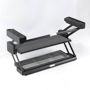 Estante de Almacenamiento Plegable para Cocina, Montado en la Pared, de Doble Capa, Diseño Minimalista para Organizadores de Gabinetes - Product Image 2