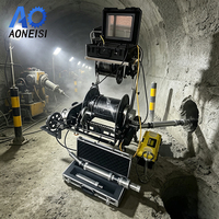 Caméra de fond de puits avec sonde sous-marine, moniteur IPS LCD, double vue, grand angle, inclut un étui de protection, pour l'inspection des canalisations municipales