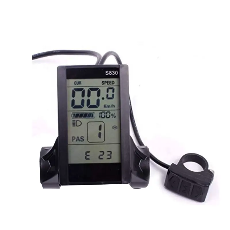 Compteur de vitesse cyclisme odomètre étanche LCD affichage compteur 24V 36V 48V panneau de commande pour vélo électrique