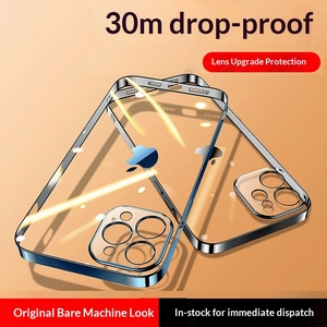 Custodia Protettiva Trasparente Premium con Placcatura per <span class=keywords><strong>iPhone</strong></span> 17 Air 16 15 14 Plus <span class=keywords><strong>13</strong></span> 12 11 Pro Max Xr Xs Max 8 7 Plus - Product Image 5