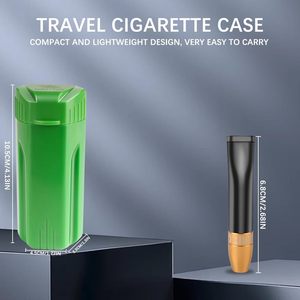 Estuche para Cigarrillos Tipo Cono Pre-Enrollado Hermit Crab, Color Verde, con 4 Compartimentos y Filtro, Kit de Accesorios Portátil - Product Image 6