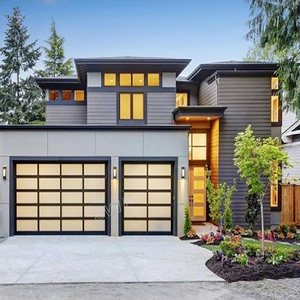 กระจกนิรภัย อลูมิเนียมทันสมัย ​​ประตูโรงรถภายนอกบ้านแบบอัตโนมัติ ป้องกันการโจรกรรม ฉนวนกันความร้อน กันน้ำ รับประกัน 5 ปี <span class=keywords><strong>SVIP</strong></span> - Product Image 2