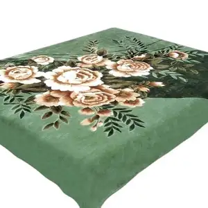 Soft Double Layer Arab Heavy Winter Blanket King Size Luxury 2 ply Thick Korean Raschel Mink Blanket