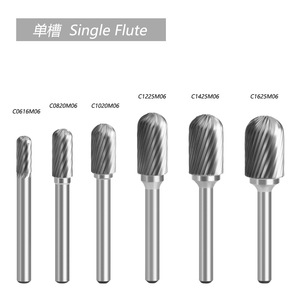 ดอกกัดโรตารี่คาร์ไบด์ Laiwei แบบฟลุตเดี่ยว HRC 60 สำหรับเครื่องแกะสลัก - Product Image 4