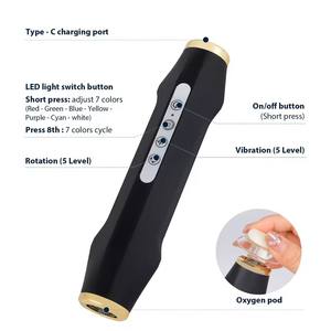 Mesin Perawatan Wajah Pengelupas Kulit dengan Gelembung Oksigen CO2, Kapsul Gelembung Oksigen CO2 Isi Ulang Genggam, Penghilang Kerutan - Product Image 5