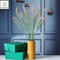 Bunga Plastik Buatan Desain Baru Foxtail Jolie Yarn Salvia Japonica Astilbe untuk Tema Pernikahan Biru