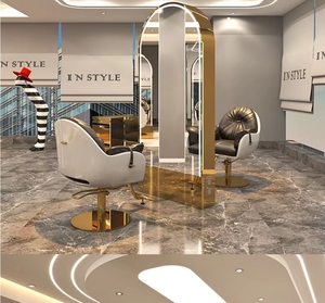 <span class=keywords><strong>Specchio</strong></span> LED di Lusso Personalizzabile |   <span class=keywords><strong>Specchio</strong></span> Bifacciale di Alta Gamma per Saloni Professionali di Parrucchieri - Product Image 4