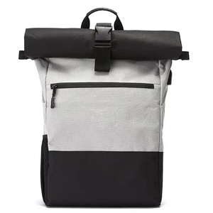 Custom Sustainable Friendly <b>Recycled</b> Travel Roll Top Bag Waterproof Laptop Rolltop <b>Backpack</b> - Product Image 1