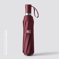 Nouveau parapluie pliant à trois sections de haute qualité à 10 baleines, ouverture manuelle, pour homme d'affaires, portable, personnalisable, idéal comme cadeau