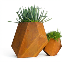 Kit de jardinière surélevée en acier Corten, bac à légumes facile à assembler, jardinière modulaire