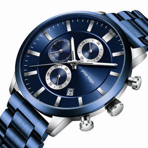 Offre Spéciale mode personnalisée Simple mode hommes <span class=keywords><strong>Chrono</strong></span> montre japon Quartz montre en acier inoxydable montres de luxe en gros - Product Image 2