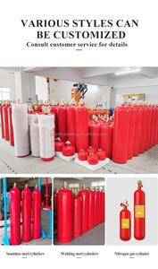 Cilindros de extintor vacíos Equipo de lucha de acero inoxidable de colores Carga de cilindro de 40-180L personalizada en FM200/<span class=keywords><strong>Novec1230</strong></span> - Product Image 6
