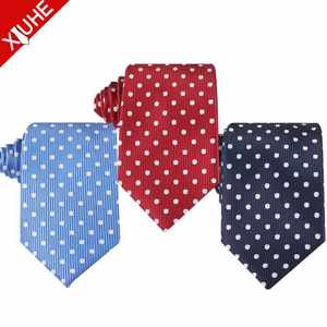 Multi Couleurs OEM ODM <span class=keywords><strong>Cravate</strong></span> pour hommes <span class=keywords><strong>Cravate</strong></span> blanche à <span class=keywords><strong>pois</strong></span> Corbatas Accesorios <span class=keywords><strong>Cravate</strong></span> bleue Jacquard tissé Cravates personnalisées en polyester - Product Image 2