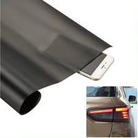 PVC Vinyle Phare De Voiture Stratification Film Anti-Rayures Eau Auto Guérison Noir Bleu Lampe 3 Plis Teinte Wrap Feuille Autocollant Revêtement