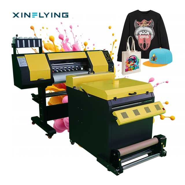 High Precision DTF Printer 24" Dual I3200 CMYK+W White Ink Circulation Commercial 60CM DTF Printer with Air Purifier