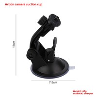 Support d'accessoires pour caméra d'action, produits en caoutchouc, mini support de fixation pour DVR de voiture, ventouse pour enregistreur GPS et caméra DVR