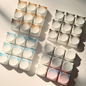 Teclas Transparentes/Blancas/Rosas en Forma de Cabeza de Zorro, Teclas de Repuesto Duraderas para Teclado Mecánico MX Cross, PC/PBT - Product Image 1