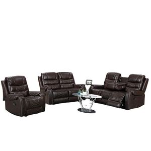 Sillón Reclinable de Cuero Sintético, Sofá Extensible para Sala de Estar - Product Image 1