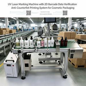 Machine de marquage laser UV avec vérification des données de codes-barres 2D |   Système de traçabilité complète et d'impression anti-contrefaçon pour les cosmétiques - Product Image 1
