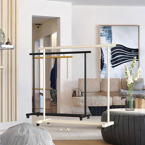 Estante de exhibición de ropa sostenible de pie de <span class=keywords><strong>Metal</strong></span> de hierro de nuevo diseño de fábrica, organizador de ropa portátil para uso doméstico, nuevo estilo chino - Product Image 5