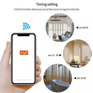 <span class=keywords><strong>Moteur</strong></span> de <span class=keywords><strong>volet</strong></span> <span class=keywords><strong>roulant</strong></span> intelligent Wi-Fi DUOMEI Tuya à commande vocale pour stores et rideaux avec composants en plastique - Product Image 6