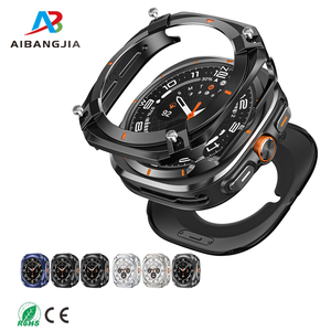Funda protectora de reloj de aleación de Metal resistente de lujo para <span class=keywords><strong>Samsung</strong></span> <span class=keywords><strong>Galaxy</strong></span> <span class=keywords><strong>Watch</strong></span> Ultra 2 PC contraportada parachoques protección de pantalla - Product Image 1