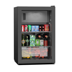 Factory Supply 112L Portable Retro Mini <strong>Fridge</strong> with Foamed Door Smart Double-Temperature LED Automatic Defrost Household Minibar - Product Image 1