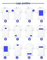 T-shirt épais de haute qualité pour hommes, noir, coupe oversize, personnalisable avec logo brodé, vente en gros