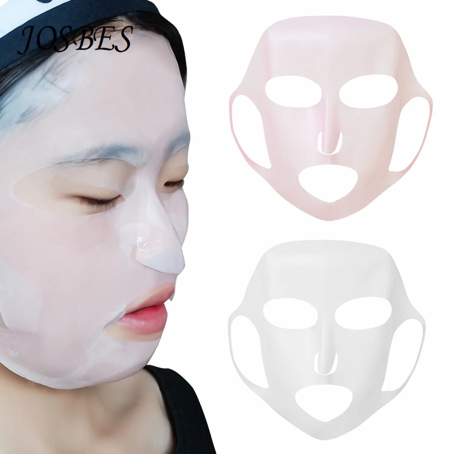 Josbes Reusable Ear-Hook Silicone Facial Mask Cover Face Lifting Mask Beauty Face Skin Care