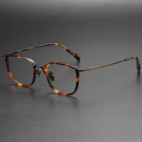 Y0053 Lunettes de vue rétro japonaises haut de gamme avec monture en titane pur ultra-légère, lunettes de luxe en titane pour hommes