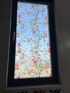Pellicola Statica per Vetri con Piccoli Fiori Colorati in PVC, <span class=keywords><strong>Adesivi</strong></span> per Finestre Colorati con Effetto Sole, Decorazione per la Casa - Product Image 2