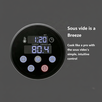 Machine à cuisson sous vide électrique avec écran LED, en acier inoxydable de qualité alimentaire, portable, pour une cuisson lente multifonctionnelle et silencieuse