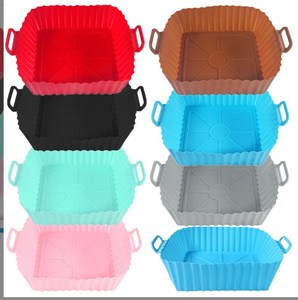 Rivestimenti Quadrati in Silicone per <span class=keywords><strong>Friggitrice</strong></span> <span class=keywords><strong>ad</strong></span> <span class=keywords><strong>Aria</strong></span> da 8 Pollici, Riutilizzabili, <span class=keywords><strong>Accessori</strong></span> per <span class=keywords><strong>Friggitrice</strong></span> <span class=keywords><strong>ad</strong></span> <span class=keywords><strong>Aria</strong></span> e Forno da 3 a 7 QT, Compatibili con Microonde - Product Image 2