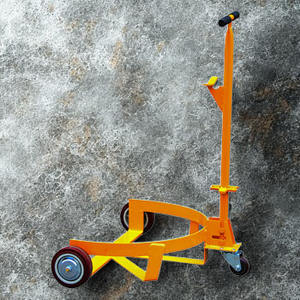 Carretilla manual para bidones, equipo de manipulación de bidones de aceite de alta resistencia con ruedas para almacén, fábrica e industria - Product Image 2