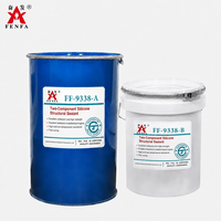 Scellant silicone bicomposant à durcissement neutre Fenfa FF-9338 pour l'étanchéité secondaire des unités de vitrage isolant, fût de 190 L, prix usine